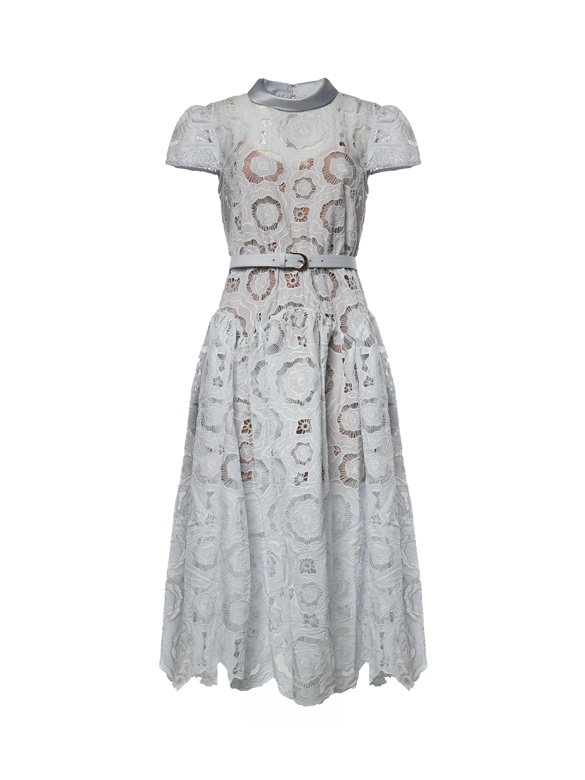 Abiti BLUE FLORAL LACE  MIDI DRESS RS26 167MB BL BLUE SELF-PORTRAIT