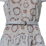 Abiti BLUE FLORAL LACE  MIDI DRESS RS26 167MB BL BLUE SELF-PORTRAIT