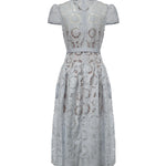 Abiti BLUE FLORAL LACE  MIDI DRESS RS26 167MB BL BLUE SELF-PORTRAIT
