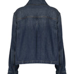 Giubbini  HEAVY DENIM JACKET DARK BLUE VINTAGE A1010073 569 569 GANNI