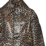 Giubbini  LAMINATED COTTON CANVAS JACKET ALMOND MILK A1010083 859 859 GANNI