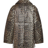 Giubbini  LAMINATED COTTON CANVAS JACKET ALMOND MILK A1010083 859 859 GANNI