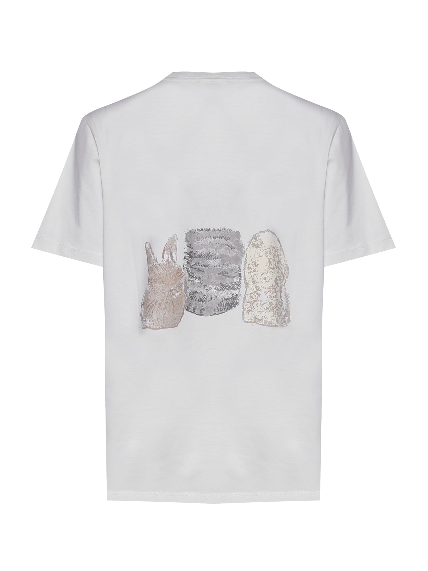 T-shirt BASIC COTTON JERSEY CUTE ANIMALS BRIGHT WHITE A1050029 151 151 GANNI