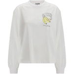 T-shirt BASIC COTTON JERSEY LONG SLEEVE BRIGHT WHITE A1050059 151 151 GANNI