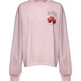 T-shirt BASIC COTTON JERSEY LONG SLEEVE CHALK PINK A1050059 868 868 GANNI