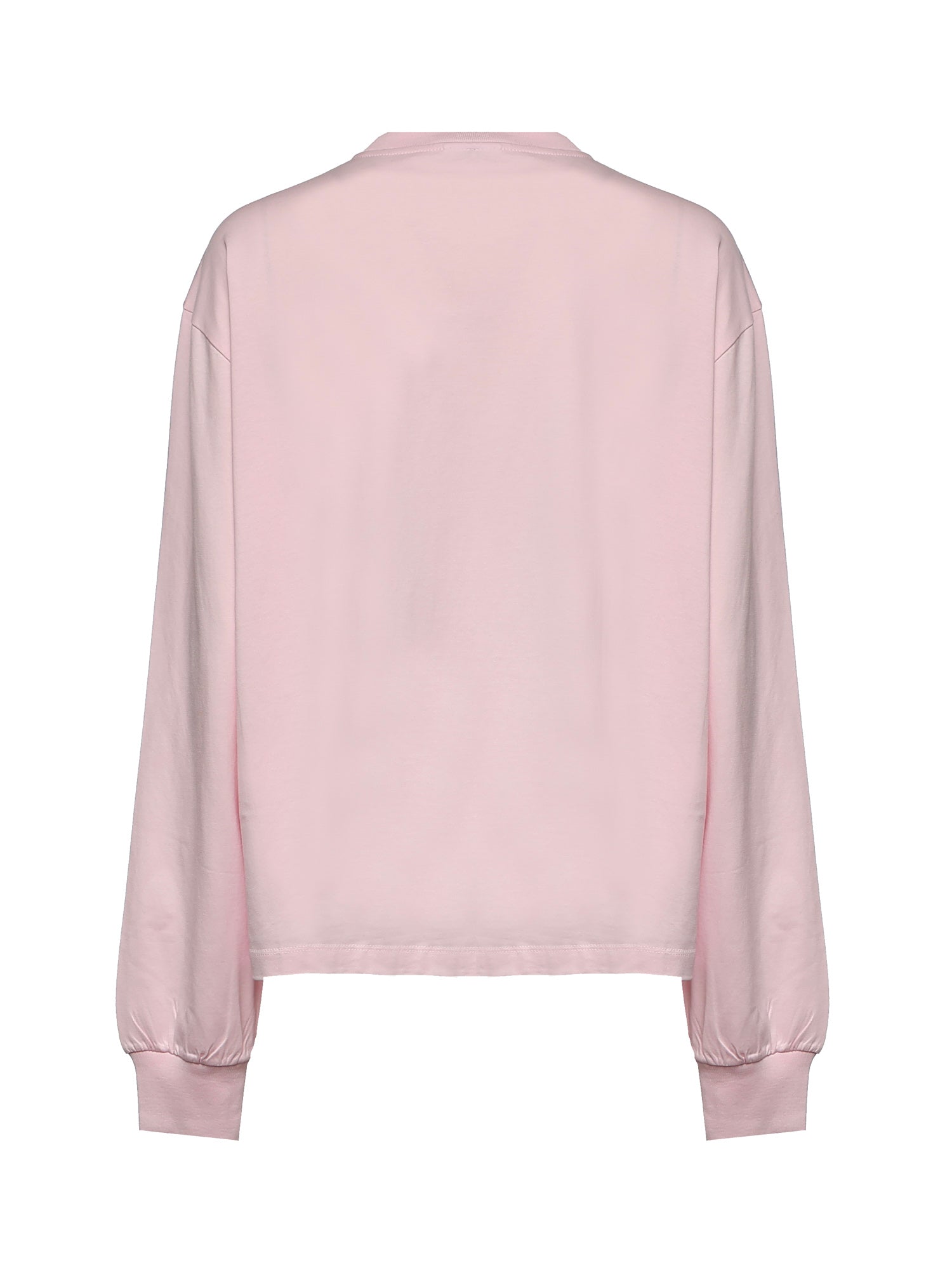 T-shirt BASIC COTTON JERSEY LONG SLEEVE CHALK PINK A1050059 868 868 GANNI