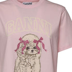 T-shirt BASIC COTTON JERSEY T-SHIRT CHALK PINK A1050062 868 868 GANNI