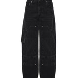 Jeans ESSENTIALS RIGID DENIM AUDRI BLACK WASHED A1100100 055 055 GANNI