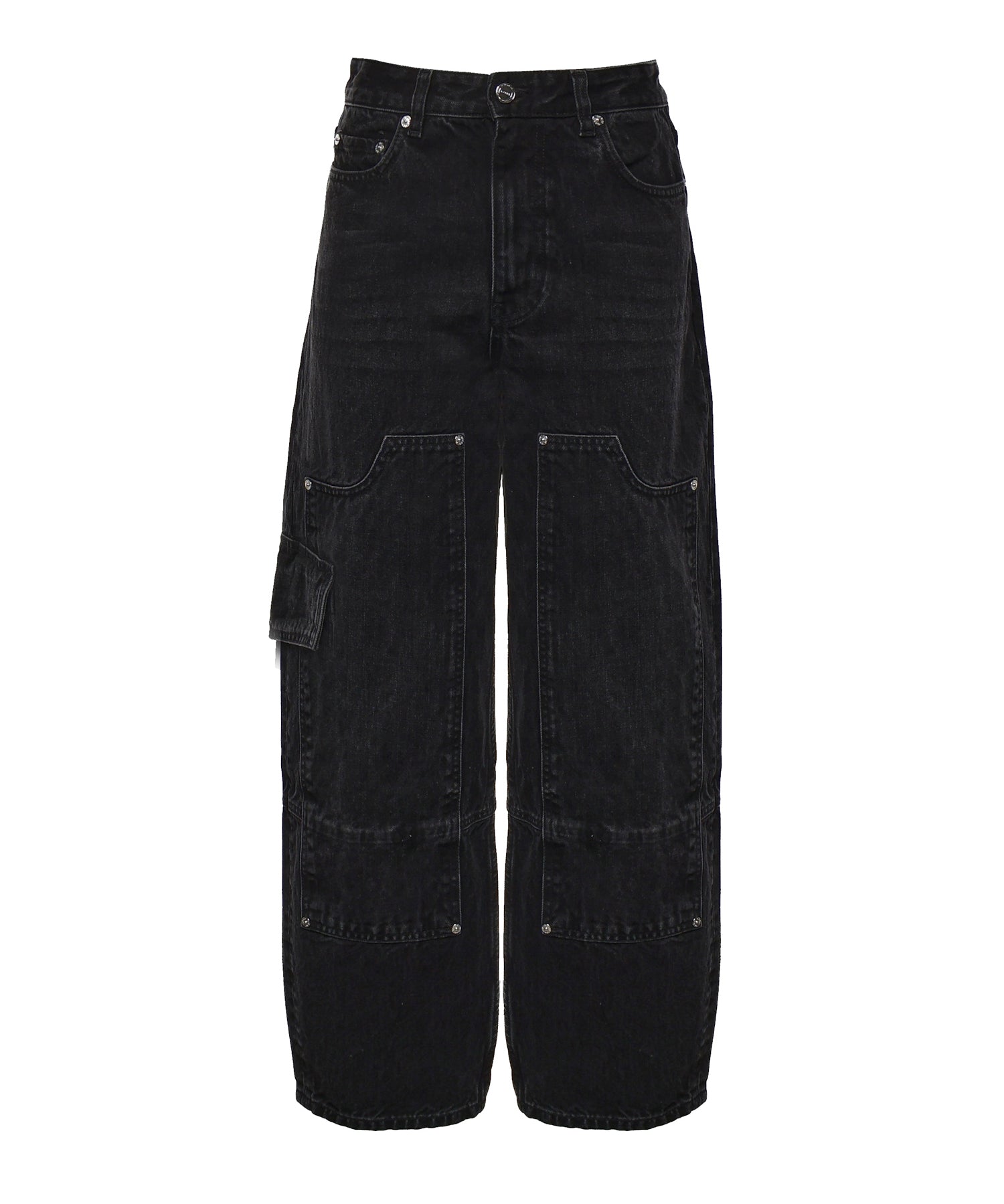 Jeans ESSENTIALS RIGID DENIM AUDRI BLACK WASHED A1100100 055 055 GANNI