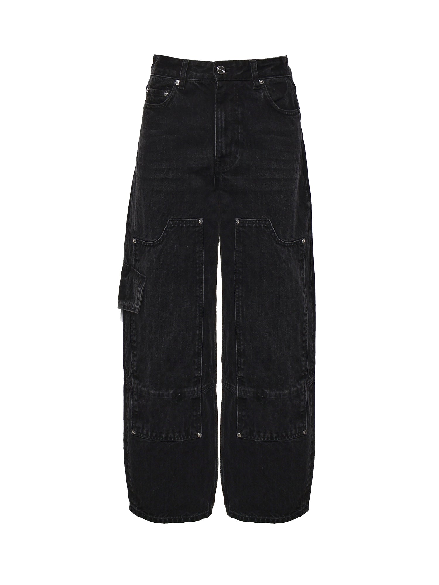 Jeans ESSENTIALS RIGID DENIM AUDRI BLACK WASHED A1100100 055 055 GANNI