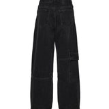 Jeans ESSENTIALS RIGID DENIM AUDRI BLACK WASHED A1100100 055 055 GANNI
