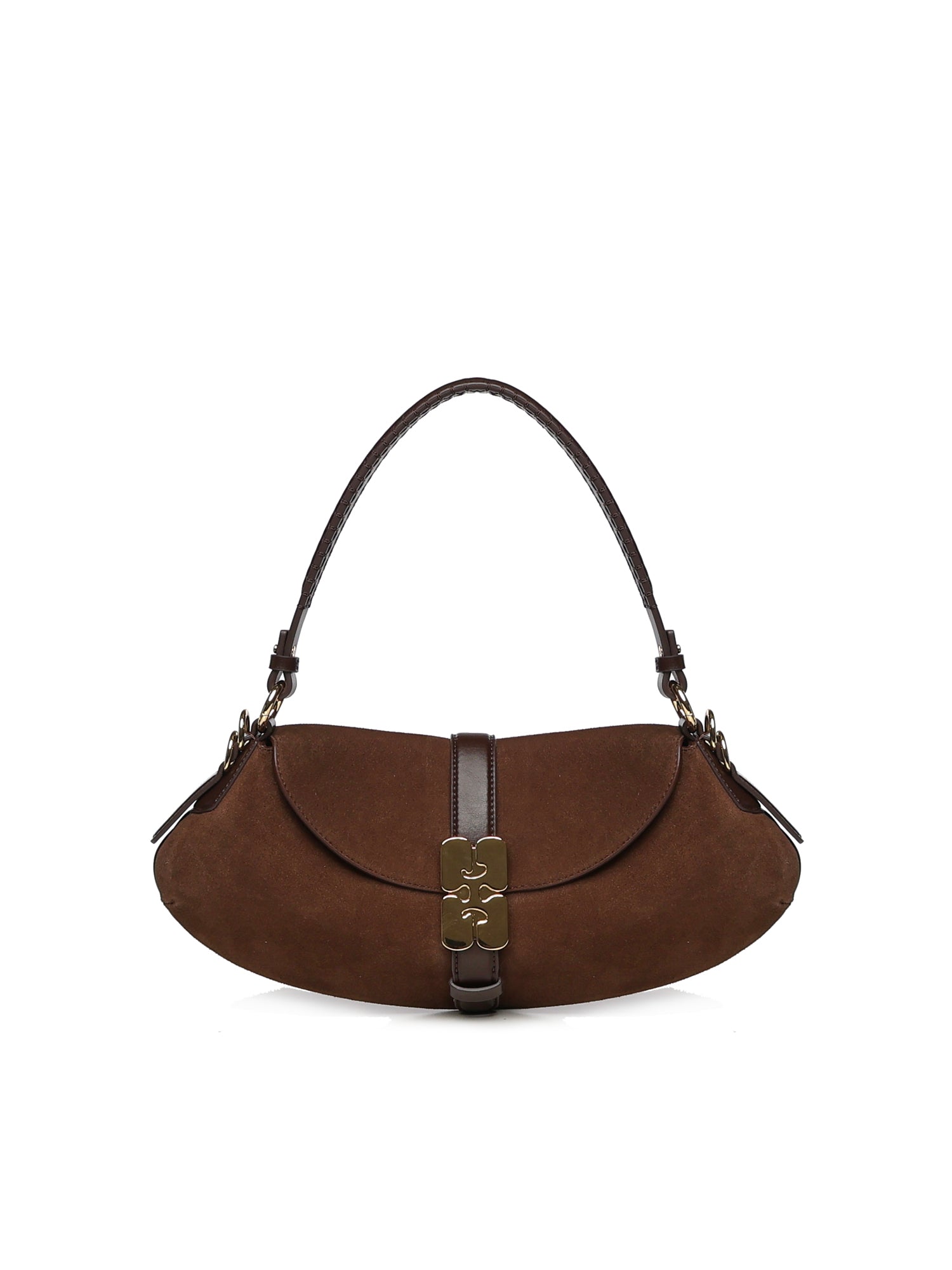 Borse B-KAT RECYCLED SUEDE PELINOVA CHICORY COFFEE B2070052 979 979 GANNI