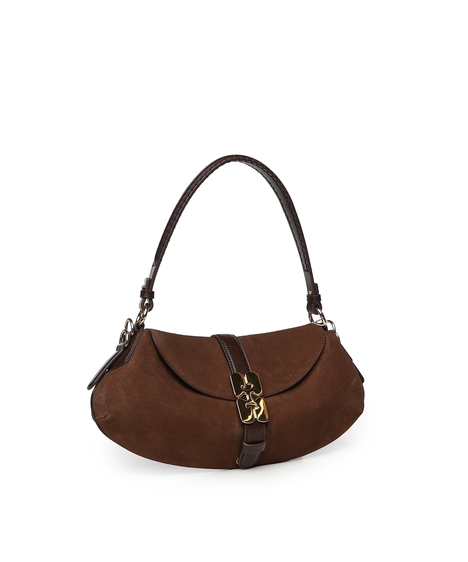 Borse B-KAT RECYCLED SUEDE PELINOVA CHICORY COFFEE B2070052 979 979 GANNI