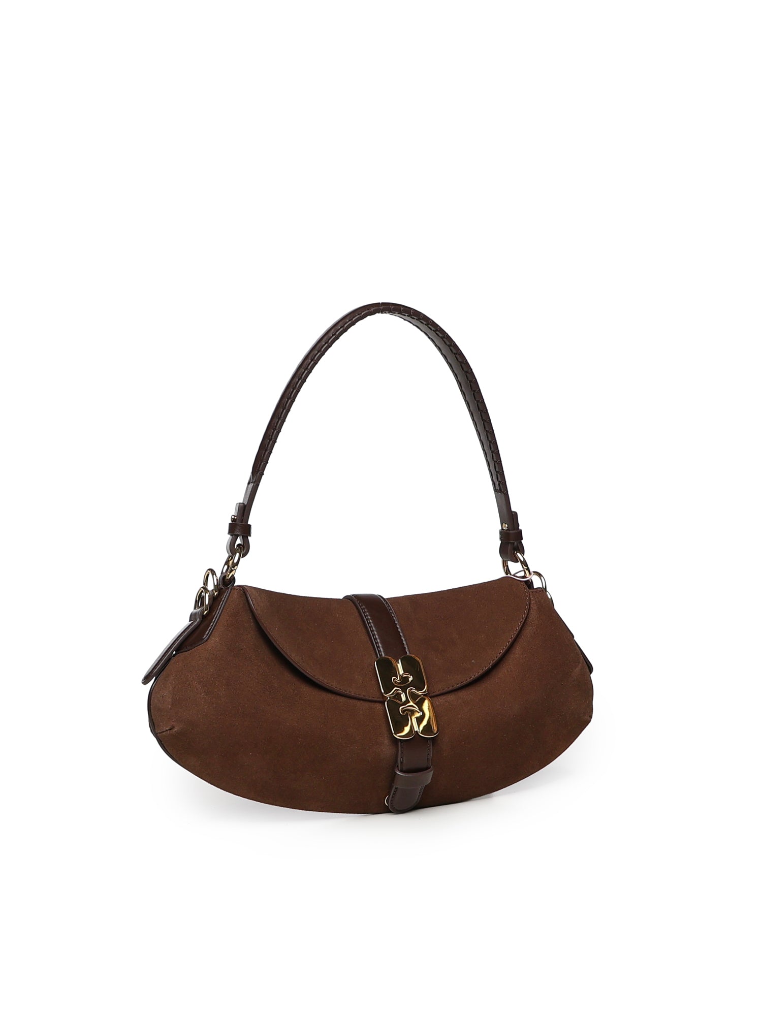 Borse B-KAT RECYCLED SUEDE PELINOVA CHICORY COFFEE B2070052 979 979 GANNI