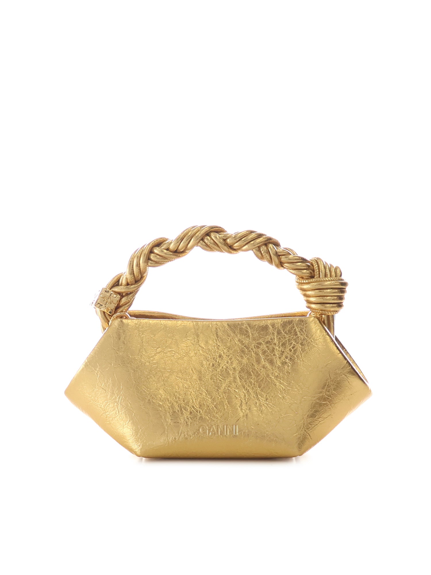Borse BOU MINI CRUSHED GOLD B2100030 339 339 GANNI