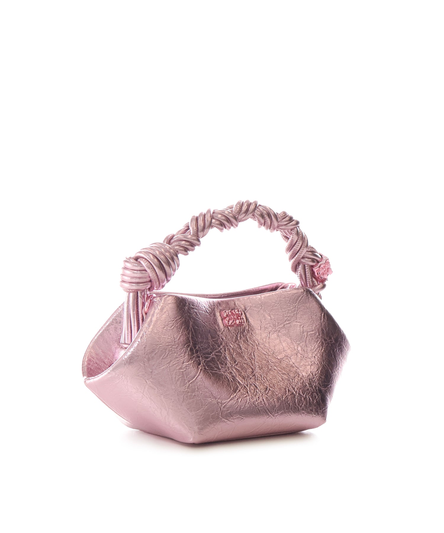 Borse BOU MINI CRUSHED SILVER PINK B2100030 499 499 GANNI