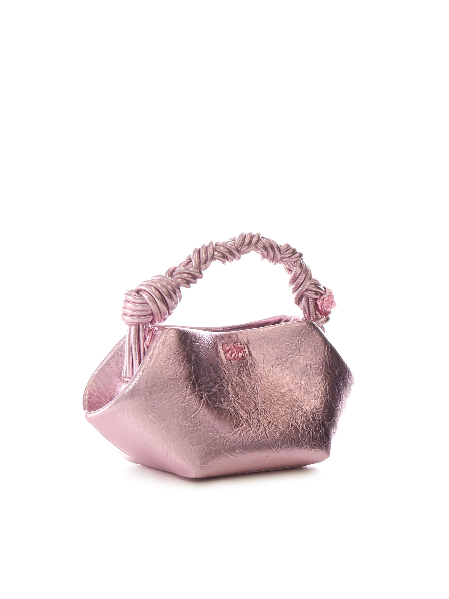 Borse BOU MINI CRUSHED SILVER PINK B2100030 499 499 GANNI