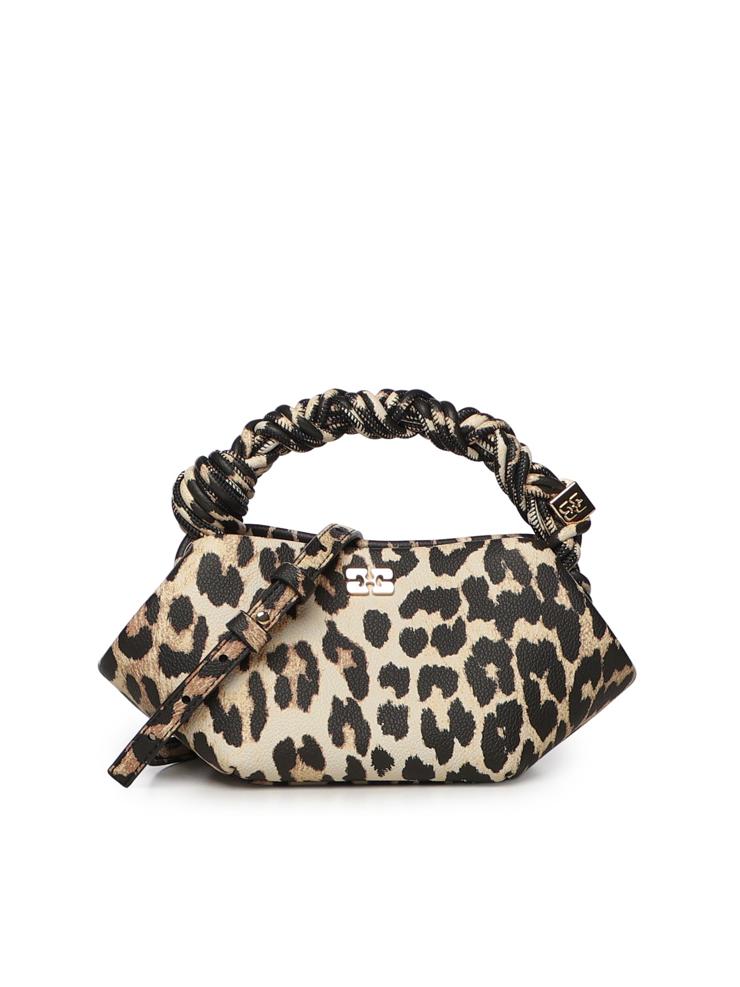 Borse BOU MINI GRAINED PRINTED ALMOND MILK B2100063 859 859 GANNI