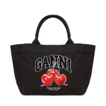 Borse MEDIUM TRAPEZE SHOPPER CHERRY PRINTED PHANTOM B2110038 252 252 GANNI