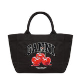 Borse MEDIUM TRAPEZE SHOPPER CHERRY PRINTED PHANTOM B2110038 252 252 GANNI