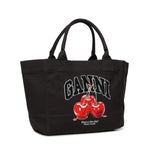 Borse MEDIUM TRAPEZE SHOPPER CHERRY PRINTED PHANTOM B2110038 252 252 GANNI