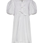 Abiti COTTON POPLIN TIE STRING MINI DRESS BRIGHT WHITE F9170 151 151 GANNI