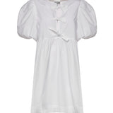 Abiti COTTON POPLIN TIE STRING MINI DRESS BRIGHT WHITE F9170 151 151 GANNI