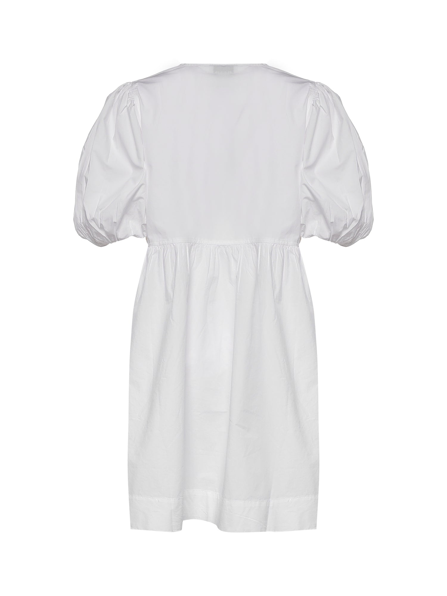 Abiti COTTON POPLIN TIE STRING MINI DRESS BRIGHT WHITE F9170 151 151 GANNI