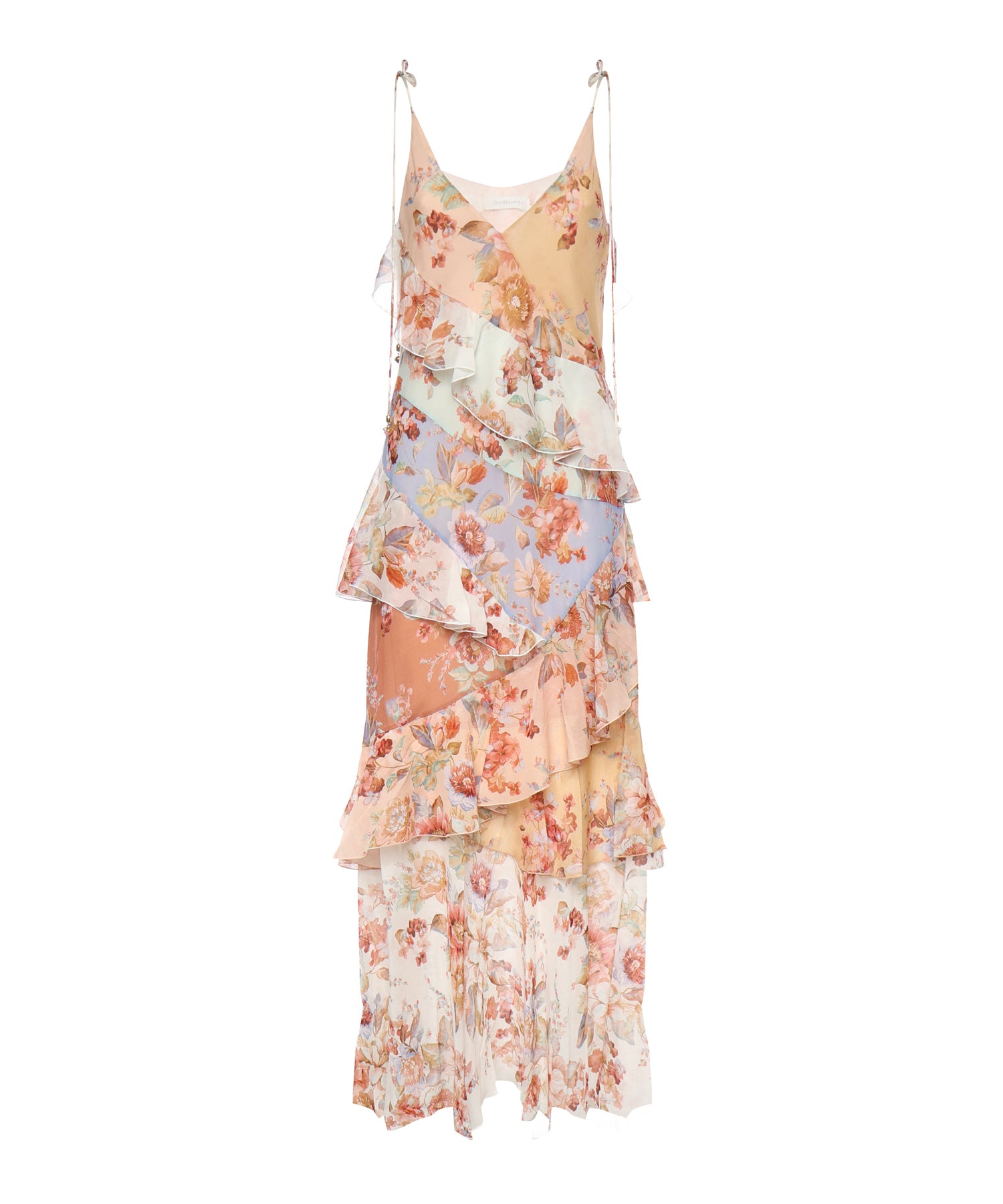 Abiti AWAKEN FRILLED SLIP DRESS SPLICED PRINT 4997DRS261 SPLPR SPLPR ZIMMERMANN