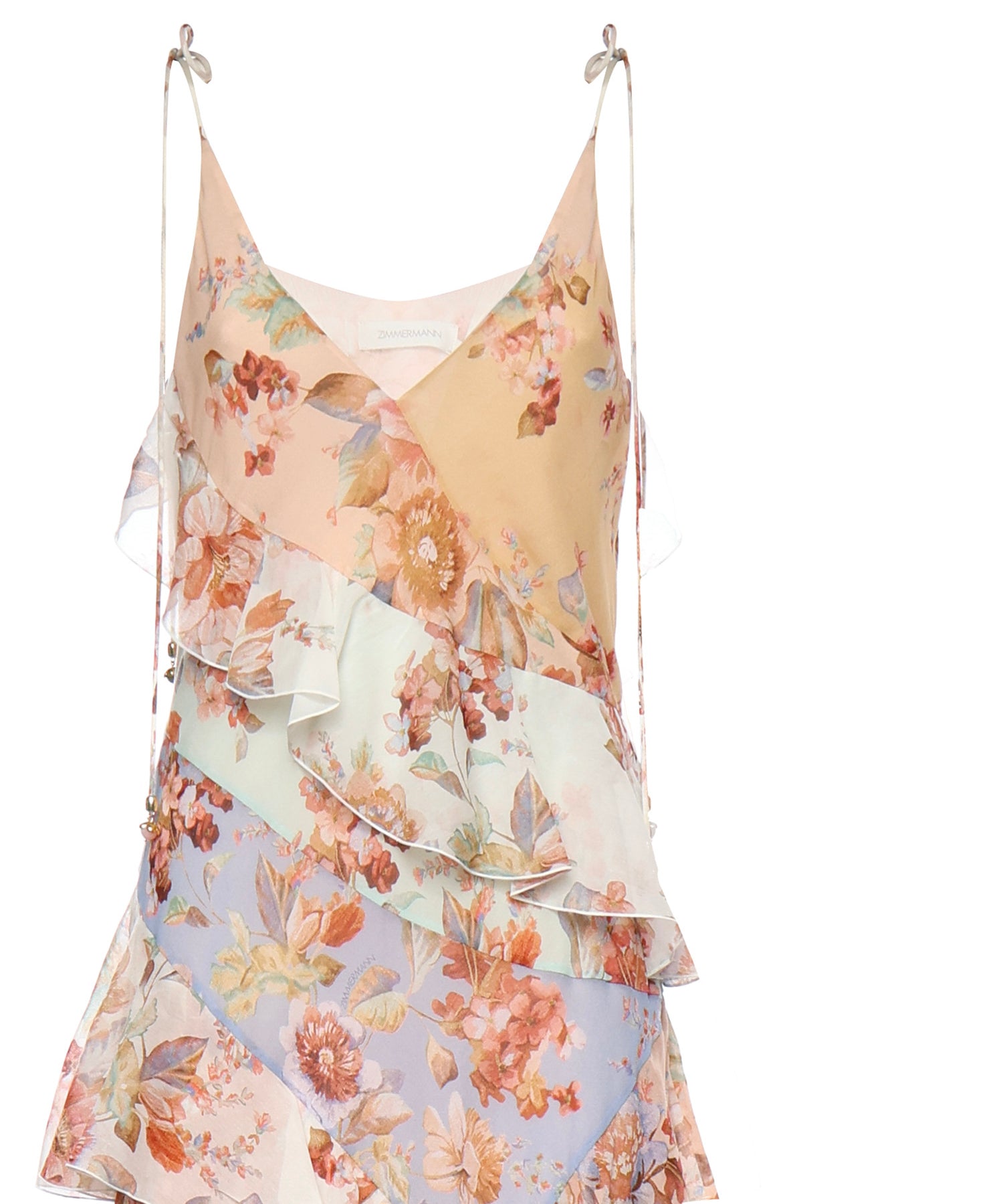 Abiti AWAKEN FRILLED SLIP DRESS SPLICED PRINT 4997DRS261 SPLPR SPLPR ZIMMERMANN