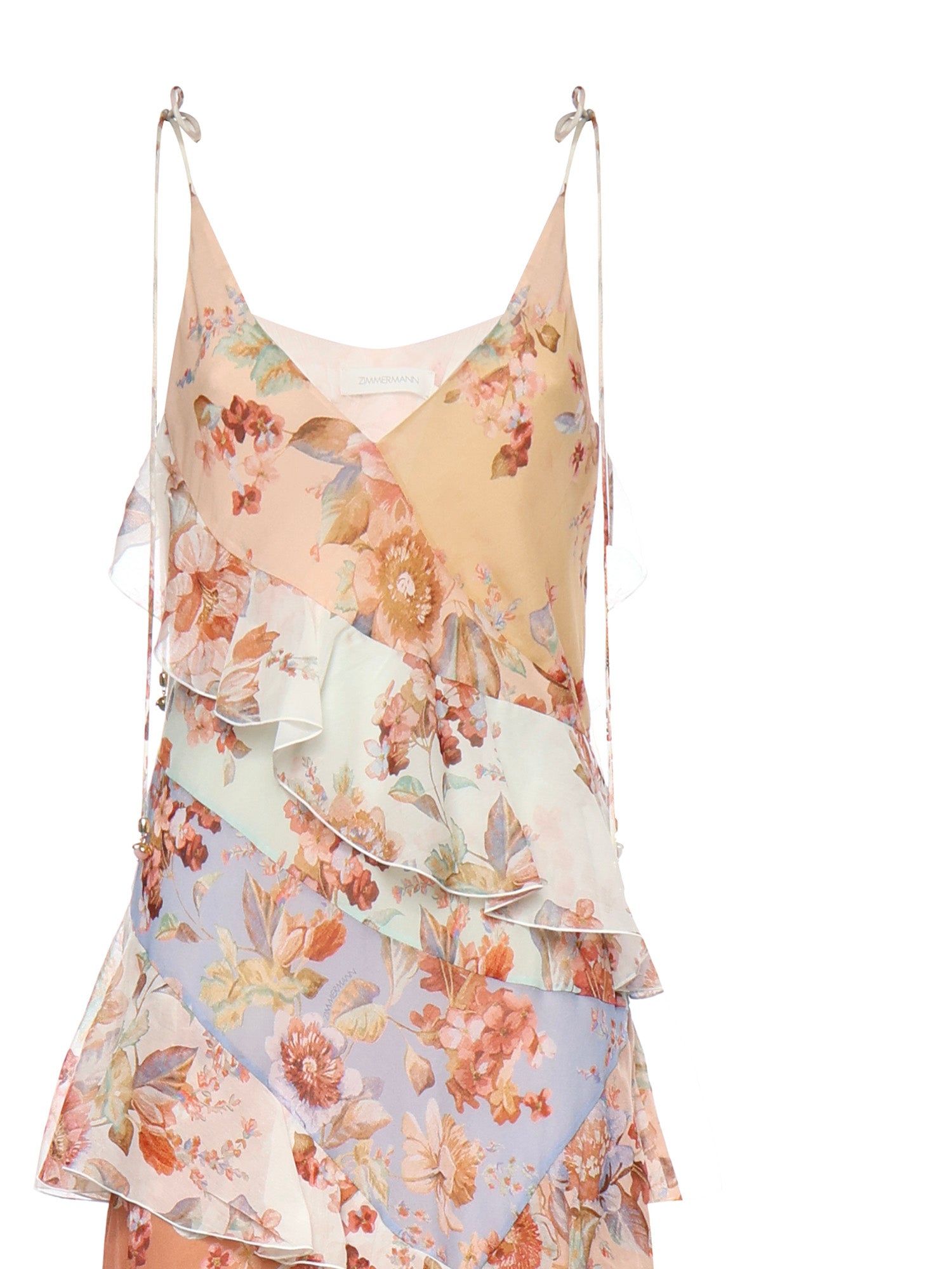 Abiti AWAKEN FRILLED SLIP DRESS SPLICED PRINT 4997DRS261 SPLPR SPLPR ZIMMERMANN