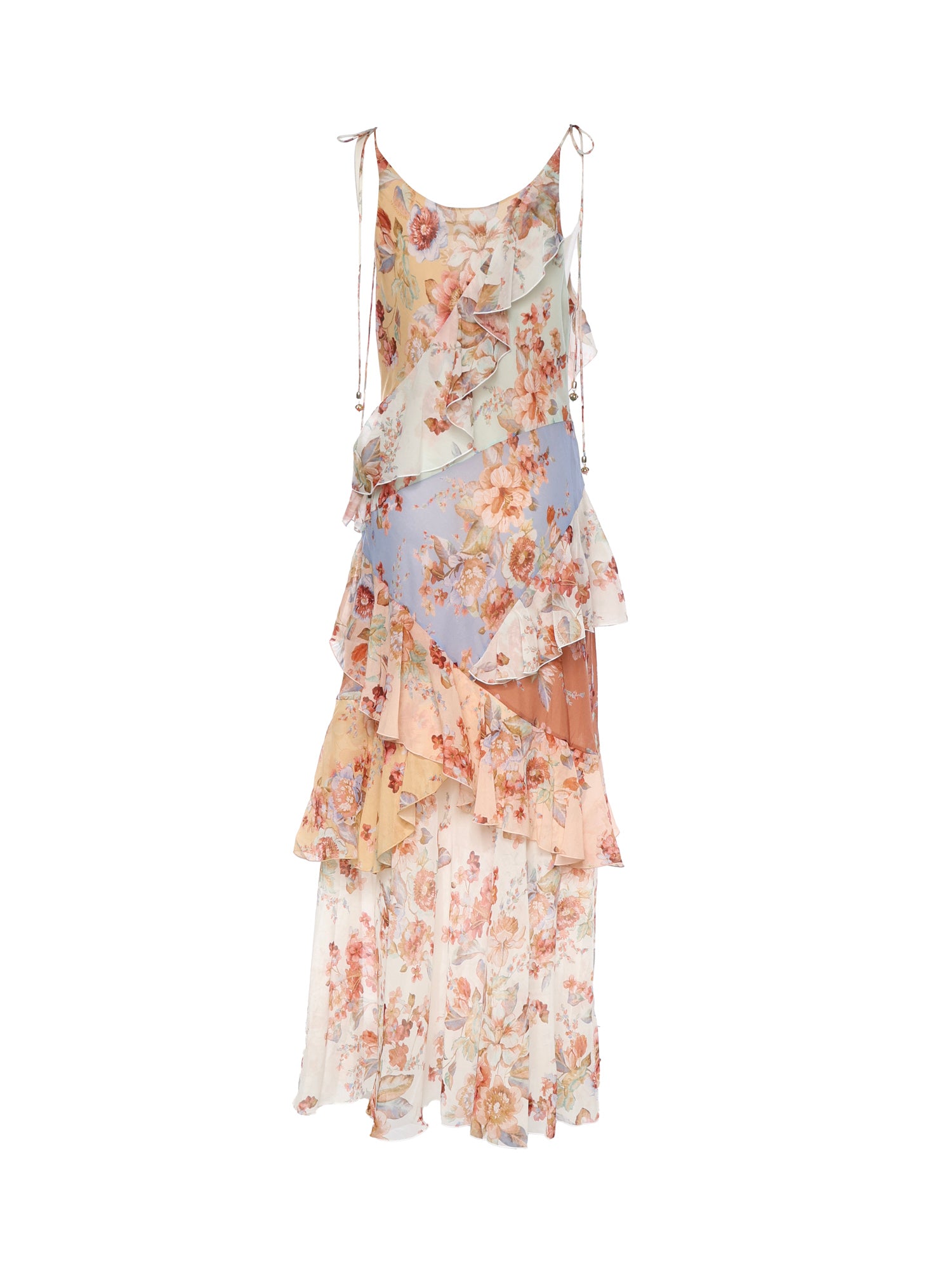 Abiti AWAKEN FRILLED SLIP DRESS SPLICED PRINT 4997DRS261 SPLPR SPLPR ZIMMERMANN