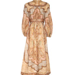 Abiti WANDERLUST PLUNGE MIDI DRESS TAPESTRY MULTI 5753DRS262 TPML TPML ZIMMERMANN