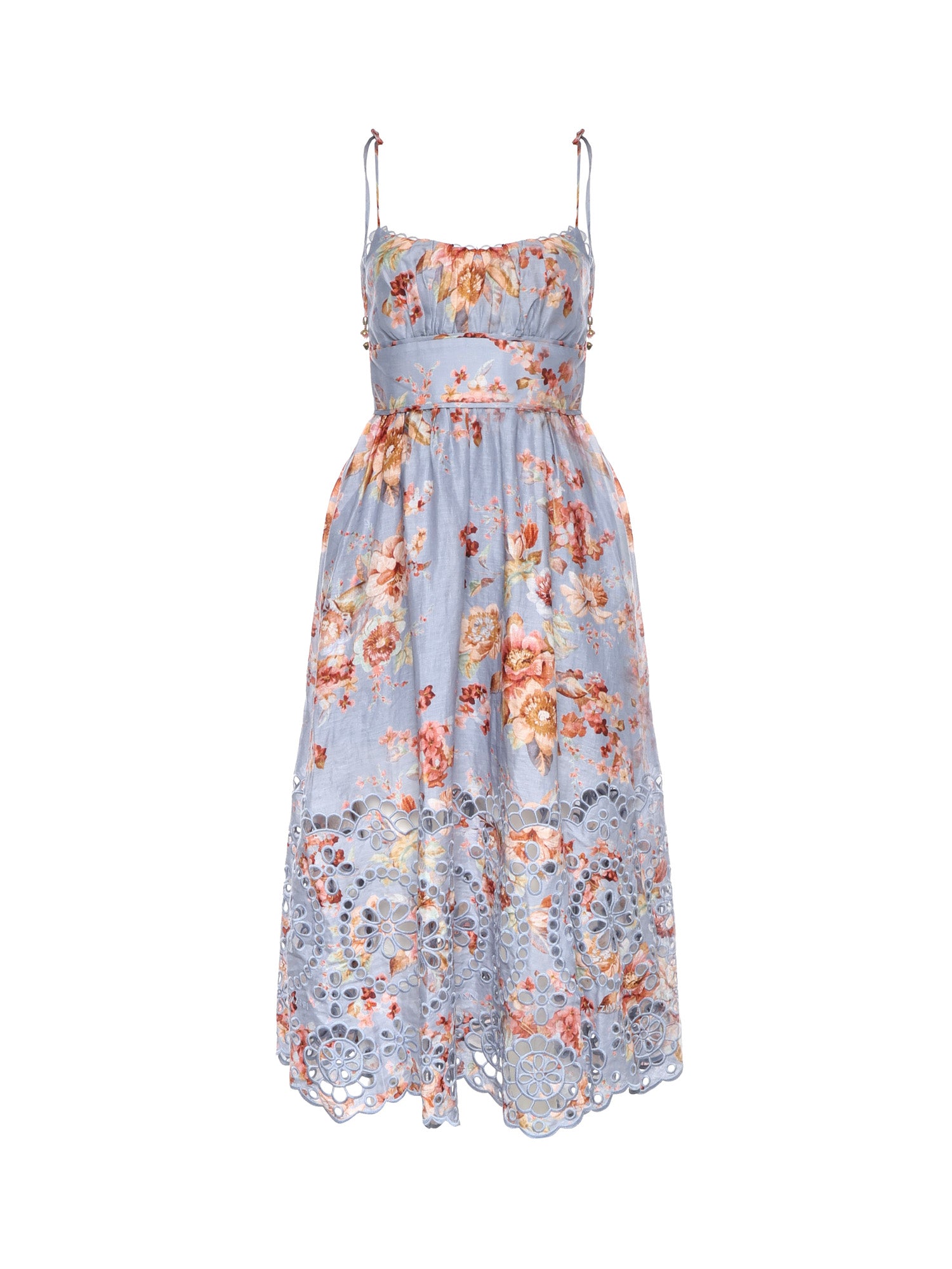 Abiti AWAKEN PICNIC DRESS CHAMBRAY FLORAL 5826DRS261 CFLR CFLR ZIMMERMANN