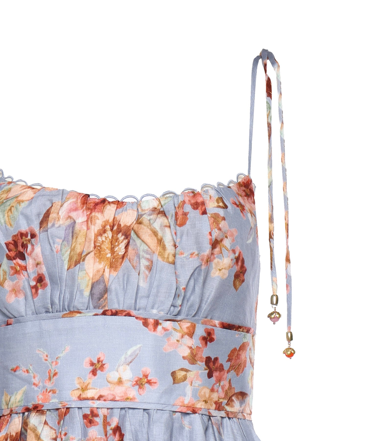 Abiti AWAKEN PICNIC DRESS CHAMBRAY FLORAL 5826DRS261 CFLR CFLR ZIMMERMANN