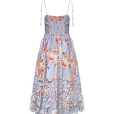 Abiti AWAKEN PICNIC DRESS CHAMBRAY FLORAL 5826DRS261 CFLR CFLR ZIMMERMANN