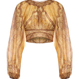 Topwear WANDERLUST BODICE  TAPESTRY MUSTARD MULTI 6436TRS262 TPMM TPMM ZIMMERMANN