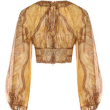 Topwear WANDERLUST BODICE  TAPESTRY MUSTARD MULTI 6436TRS262 TPMM TPMM ZIMMERMANN