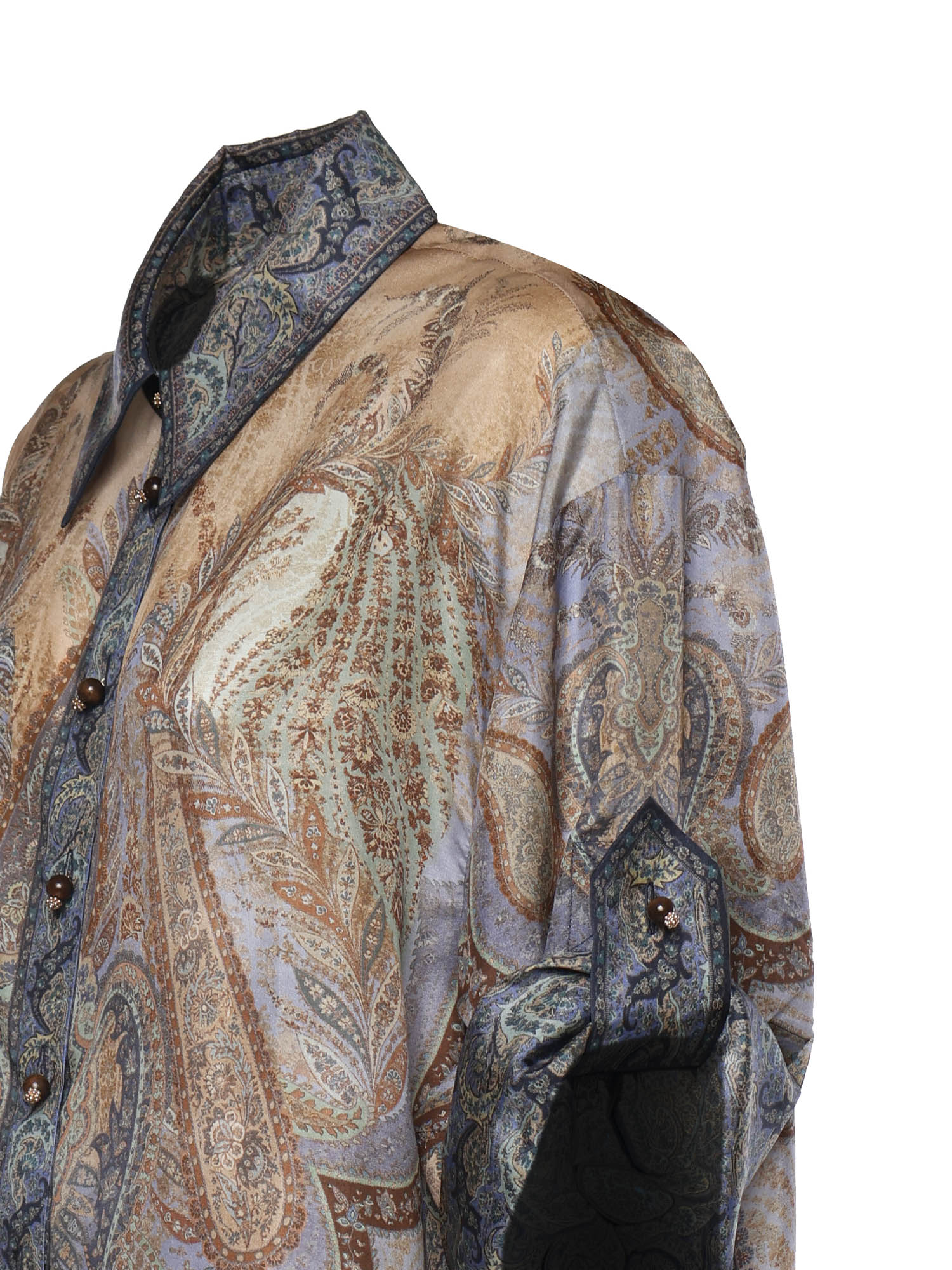 Topwear WANDERLUST SHORT SLEEVE SHIRT TAPESTRY BLUE MULTI 8624TRS262 TPBL TPBL ZIMMERMANN