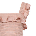 Maglieria REBELLION FRILL CAMI METALLIC ROSE GOLD 4416TC261 MTRG MTRG ZIMMERMANN