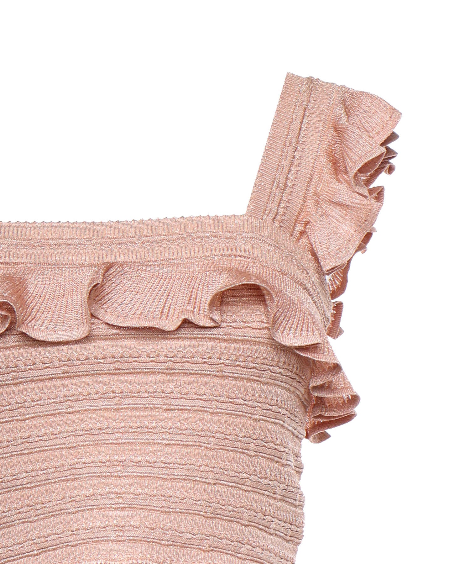 Maglieria REBELLION FRILL CAMI METALLIC ROSE GOLD 4416TC261 MTRG MTRG ZIMMERMANN