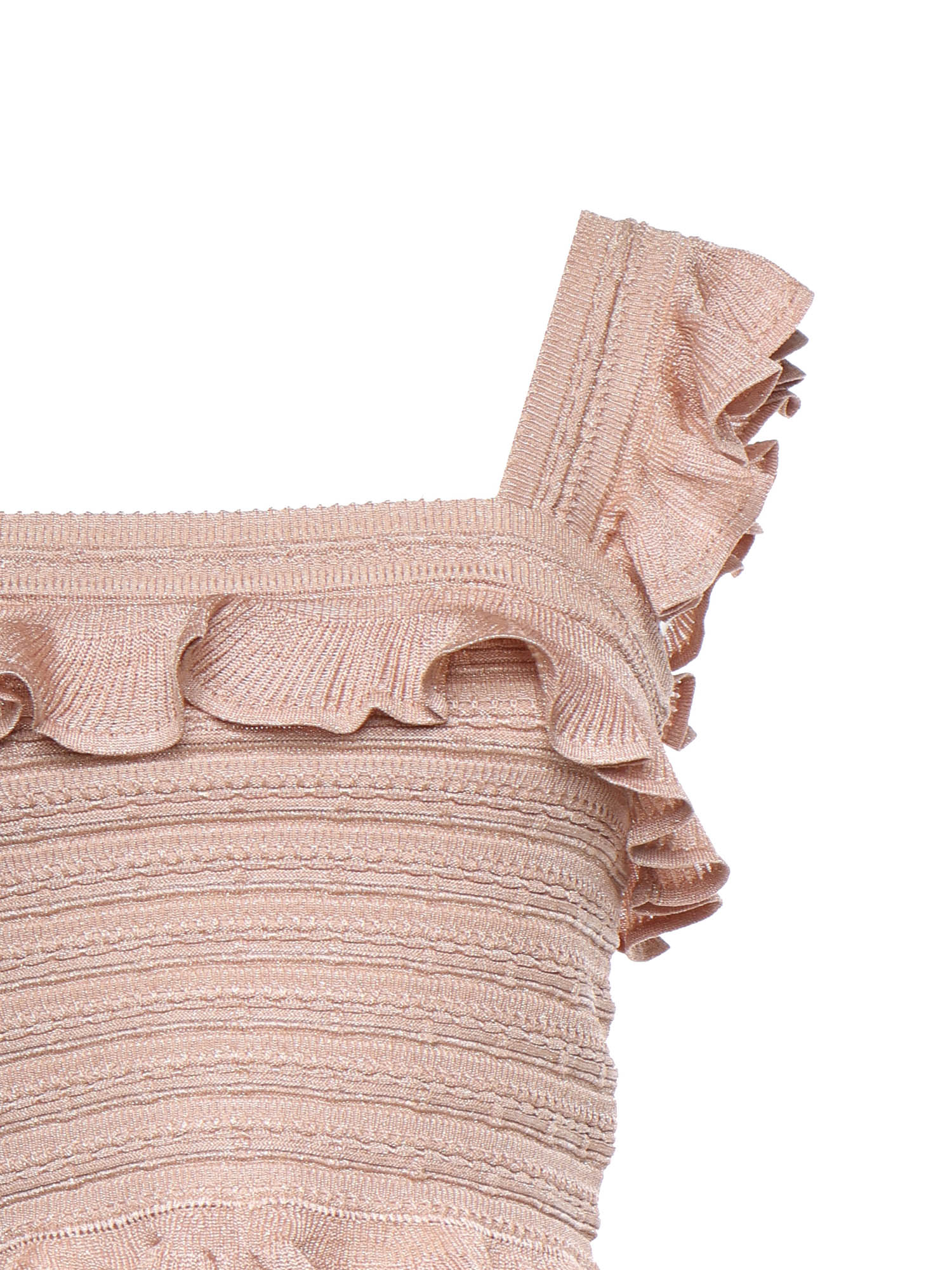 Maglieria REBELLION FRILL CAMI METALLIC ROSE GOLD 4416TC261 MTRG MTRG ZIMMERMANN