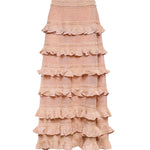 Maglieria REBELLION FRILL MIDI SKIRT METALLIC ROSE GOLD 4439SC261 MTRG MTRG ZIMMERMANN