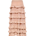 Maglieria REBELLION FRILL MIDI SKIRT METALLIC ROSE GOLD 4439SC261 MTRG MTRG ZIMMERMANN