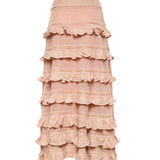 Maglieria REBELLION FRILL MIDI SKIRT METALLIC ROSE GOLD 4439SC261 MTRG MTRG ZIMMERMANN