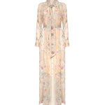 Abiti REBELLION PUSSYBOW SHIRT DRESS PINK FLORAL 5357DC261 PIF PIF ZIMMERMANN