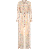 Abiti REBELLION PUSSYBOW SHIRT DRESS PINK FLORAL 5357DC261 PIF PIF ZIMMERMANN