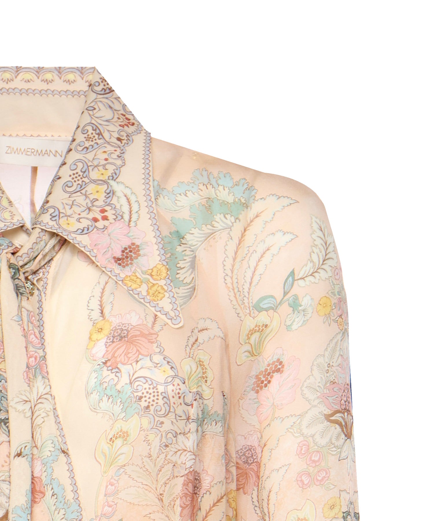 Abiti REBELLION PUSSYBOW SHIRT DRESS PINK FLORAL 5357DC261 PIF PIF ZIMMERMANN