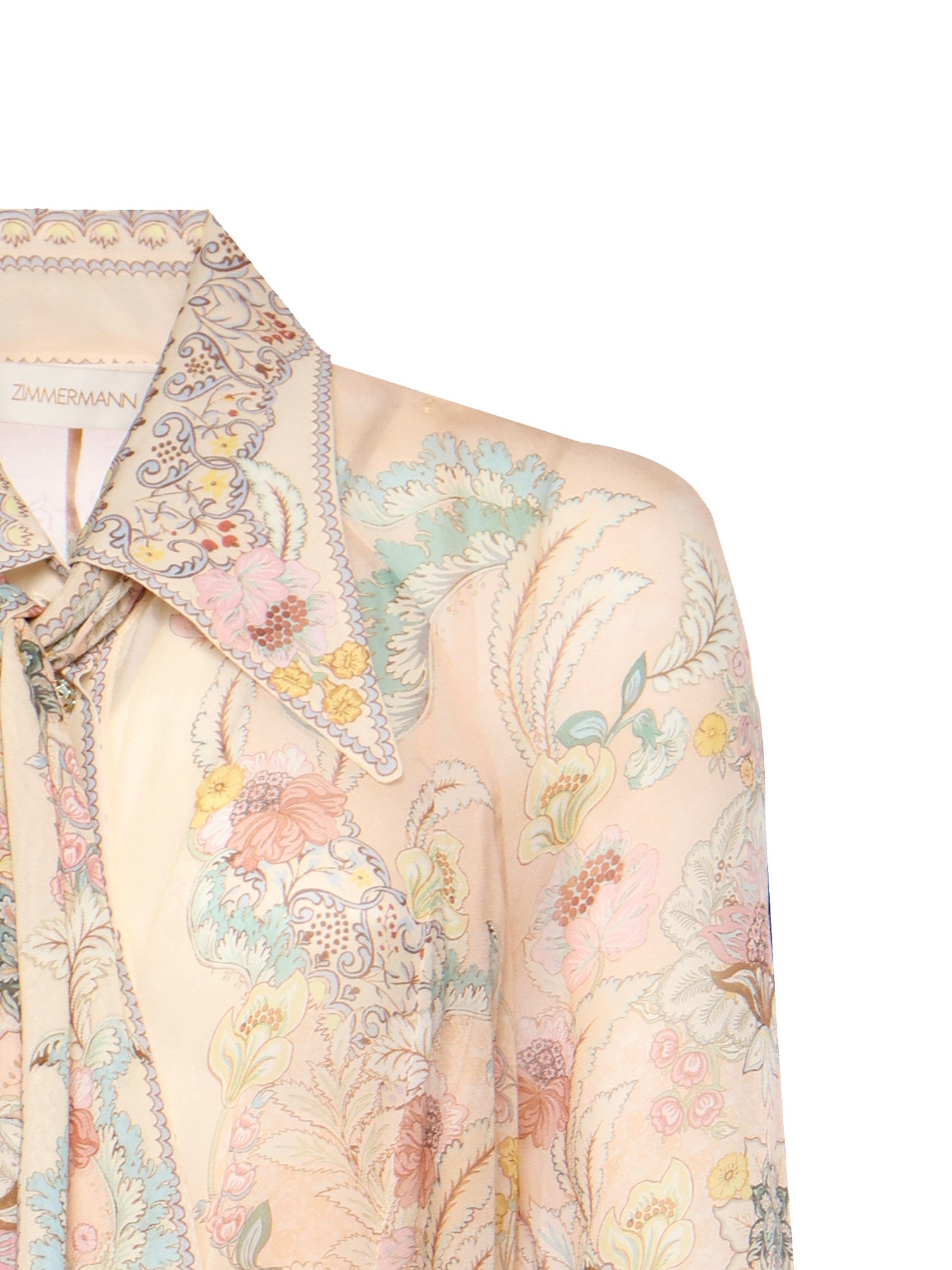 Abiti REBELLION PUSSYBOW SHIRT DRESS PINK FLORAL 5357DC261 PIF PIF ZIMMERMANN