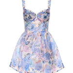 Abiti REBELLION DRAPE MINI DRESS SKY BLOOM 6493DC261 SKBLM SKBLM ZIMMERMANN
